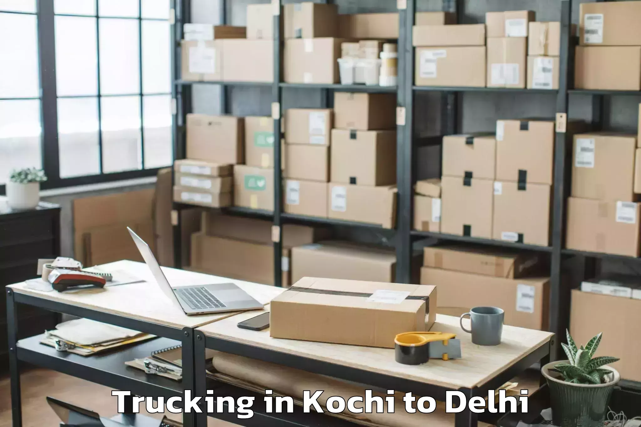 Top Kochi to Vasant Square Mall Trucking Available